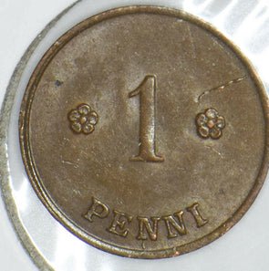 Finland 1923 Penny Lion animal 290989 combine shipping