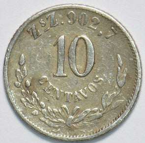 Mexico 1897 10 Centavos Eagle animal Snake 192620 combine shipping
