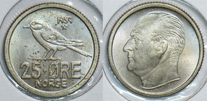 Norway 1959 25 Ore Bird 153936 combine shipping