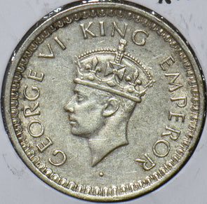 British India 1944 1/2 Rupee 194207 combine shipping