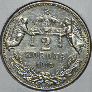 Hungary 1913 2 Korona 296123 combine shipping