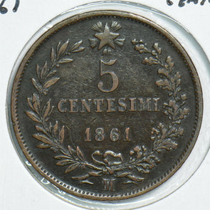 Italy 1861 5 Centesimi 198128 combine shipping