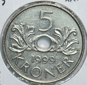 Norway 1999 5 Kroner 904773 combine shipping