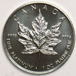 Canada 1999 50 Dollars platinum 1oz Platinum Maple GL0176 combine shipping
