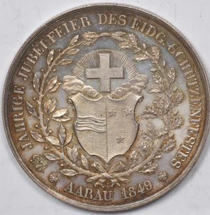 Switzerland 1849 Shooting Medal Aargav-Aarau S0342 combine shipping