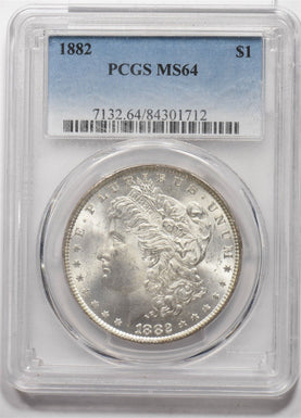 1882 Morgan Dollar Silver PCGS MS64 PC1613