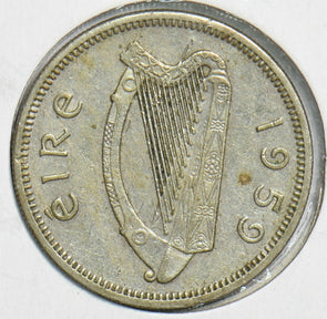Ireland 1959 Shilling Bull animal 240578 combine shipping