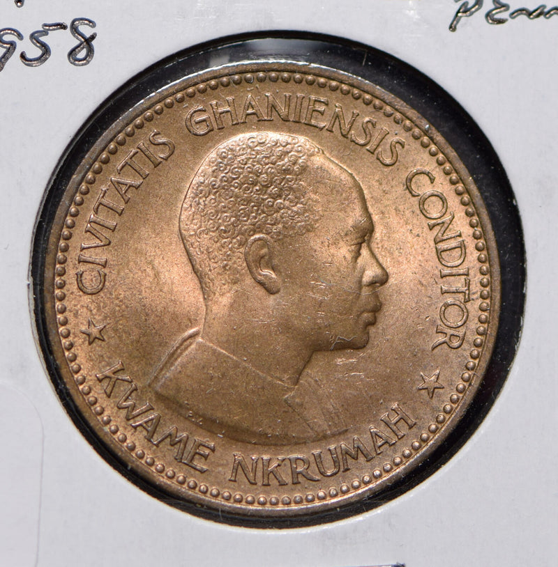 Ghana 1958 Penny  291924 combine shipping