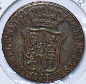 Spain 1846 6 Quartos 490690 combine shipping