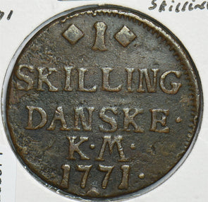 Denmark 1771 Skilling 298974 combine shipping