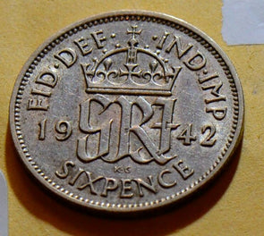 Great Britain 1942 6 Pence GR0109 combine shipping