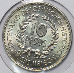Uruguay 1961 10 Pesos 294168 combine shipping
