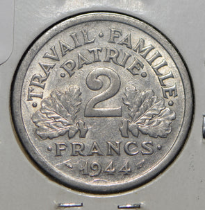 France 1944 2 Francs  291772 combine shipping