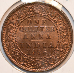 British India 1936 C 1/4 Anna 193008 combine shipping