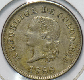 Colombia 1888 5 Centavos 192285 combine shipping