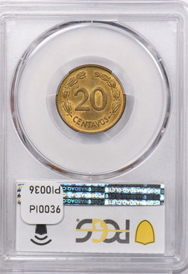 Ecuador 1942 20 Centavos PCGS MS 64 PI0036 combine shipping