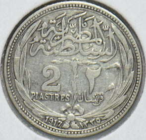 Egypt 1917 Ah 1330 2 Piastres 192458 combine shipping