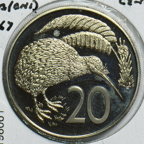 New Zealand 1967 20 Cents Kiwi bird animal 198061 combine shipping