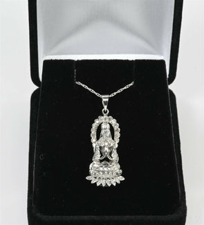 Diamond Guanyin Vintage Pendant GP0021