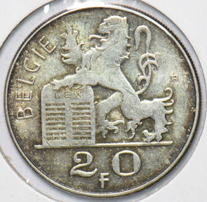 Belgium 1951 20 Francs Lion animal 294083 combine shipping