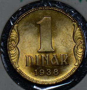 Yugoslavia 1938 Dinar gem BU 190310 combine shipping
