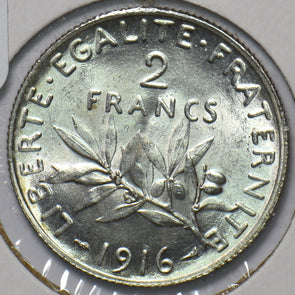 France 1916 2 Francs 294286 combine shipping