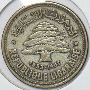 Lebanon 1952 50 Piastres 151250 combine shipping