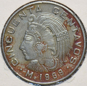Mexico 1969 50 Centavos Eagle with Snake animal 903376 combine shipping