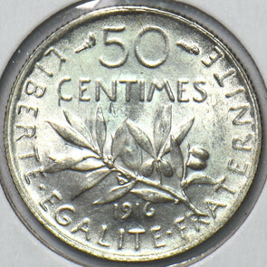 France 1916 50 Centimes 294368 combine shipping