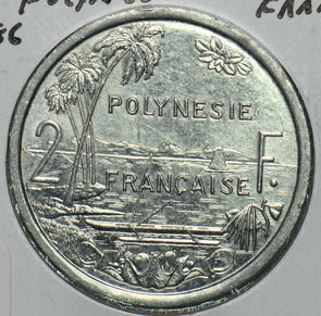 French Polynesia 1986 2 Francs 197008 combine shipping