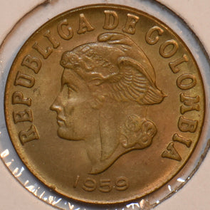 Colombia 1959 2 Centavos 196151 combine shipping