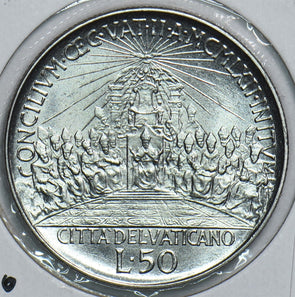 Vatican 1962 50 Lire ANNO-IV 299022 combine shipping
