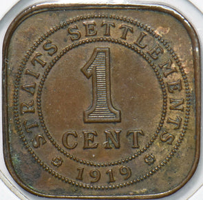 Straits Settlements 1919 Cent  291007 combine shipping