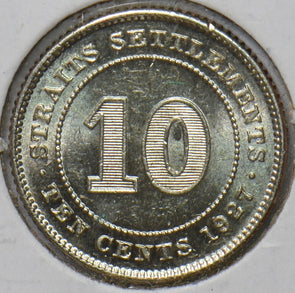 Straits Settlements 1927 10 Cents 294692 combine shipping