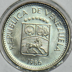 Venezuela 1986 5 Centimos Ch BU 903790 combine shipping