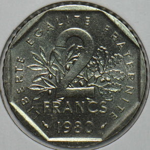 France 1980 2 Francs 195784 combine shipping