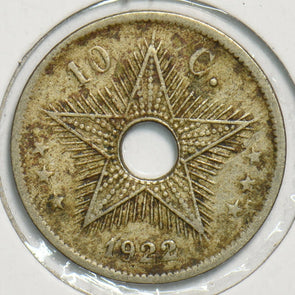Belgium Congo 1922 10 Centavos 0 197817 combine shipping
