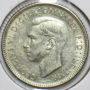 Australia 1942 6 Pence Kangaroo animal Ostrich Georgivs VI 902069 combine shippi