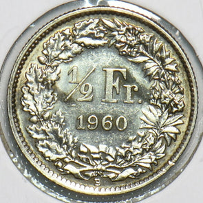 Switzerland 1960 1/2 Franc 197281 combine shipping