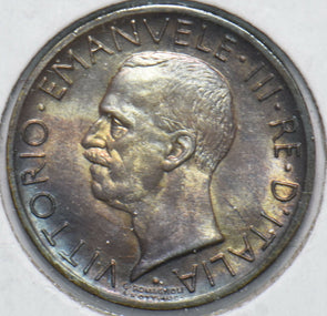 Italy 1927 5 Lire Eagle animal 490216 combine shipping