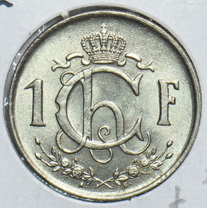 Luxembourg 1952 Franc UNC 153925 combine shipping