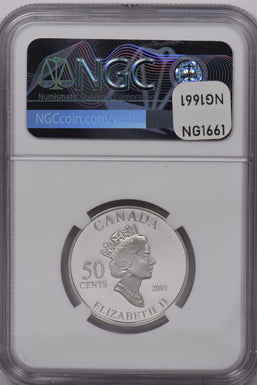 Canada 2001 50 Cents Silver NGC Proof 70 Ultra Cameo The Small Jumpers NG1661 co