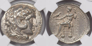 Kingdom of Macedon 336 -323 BC AR Tetradrachm silver NGC CH XF 17.10g early post