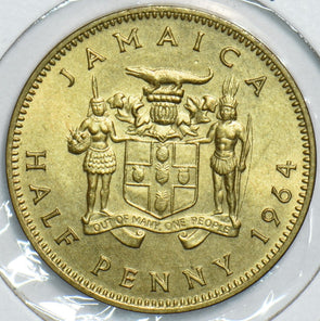 Jamaica 1964 1/2 Penny 153861 combine shipping