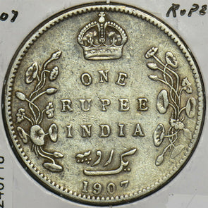 British India 1907 Rupee 240718 combine shipping