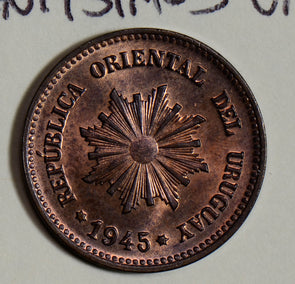 Uruguay 1945 2 Centisimos  U0049 combine shipping