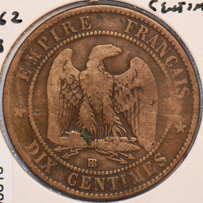 France 1862 BB 10 Centimes Eagle animal 900613 combine shipping