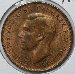 Australia 1943 Georgivs VI 1/2 Penny Kangaroo animal 292873 combine shipping