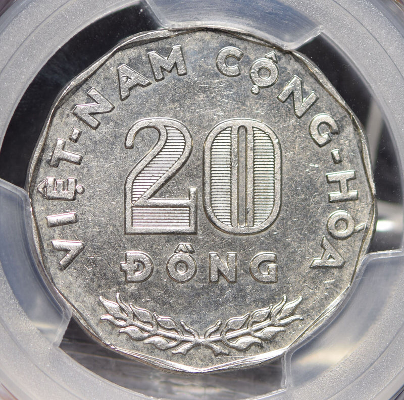 Vietnam 1968 20 Dong PCGS MS65 PC0811* combine shipping<br/><br/>Multiples in st