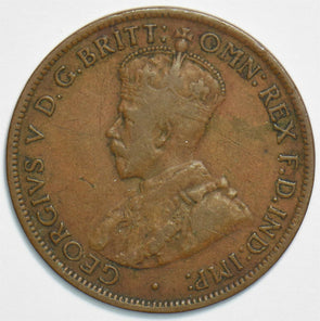 Australia 1921 1/2 Half Penny naked man 0 904411 combine shipping